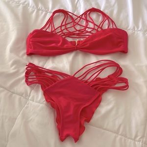 Lulifama red bikini